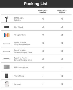 <span class=keywords><strong>Crane</strong></span> M2S 3-Axis Gimbals Estabilizador de mano para cámaras SLR sin espejo <span class=keywords><strong>Smartphone</strong></span> iPhone Sumsang Gopro <span class=keywords><strong>Crane</strong></span> M <span class=keywords><strong>M2</strong></span> 2,0 - Product Image 6