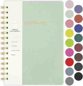 A5 Spiral Notebook <b>Waterproof</b> Cover Reinforced Pocket Easy Write Enterprise Customized LOGO Trending Products 2026 New Arrival - Product Image 1