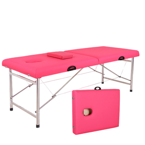 Table de massage <span class=keywords><strong>spa</strong></span> multifonctionnelle pliable en cuir synthétique moderne de haute qualité, capacité de charge 300 kg, confortable pour les soins du visage - Product Image 4