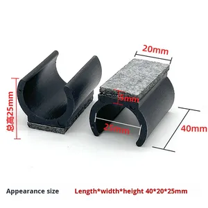 Patins <span class=keywords><strong>de</strong></span> <span class=keywords><strong>protection</strong></span> silencieux en feutre <span class=keywords><strong>de</strong></span> laine, en forme <span class=keywords><strong>de</strong></span> U ou en forme d'arc, résistants à l'usure, antidérapants et durables pour chaises et meubles - Product Image 6