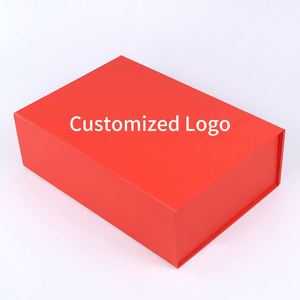 Emballage en carton papier de luxe avec logo personnalisé, fermeture magnétique pliable, boîte cadeau - Product Image 3