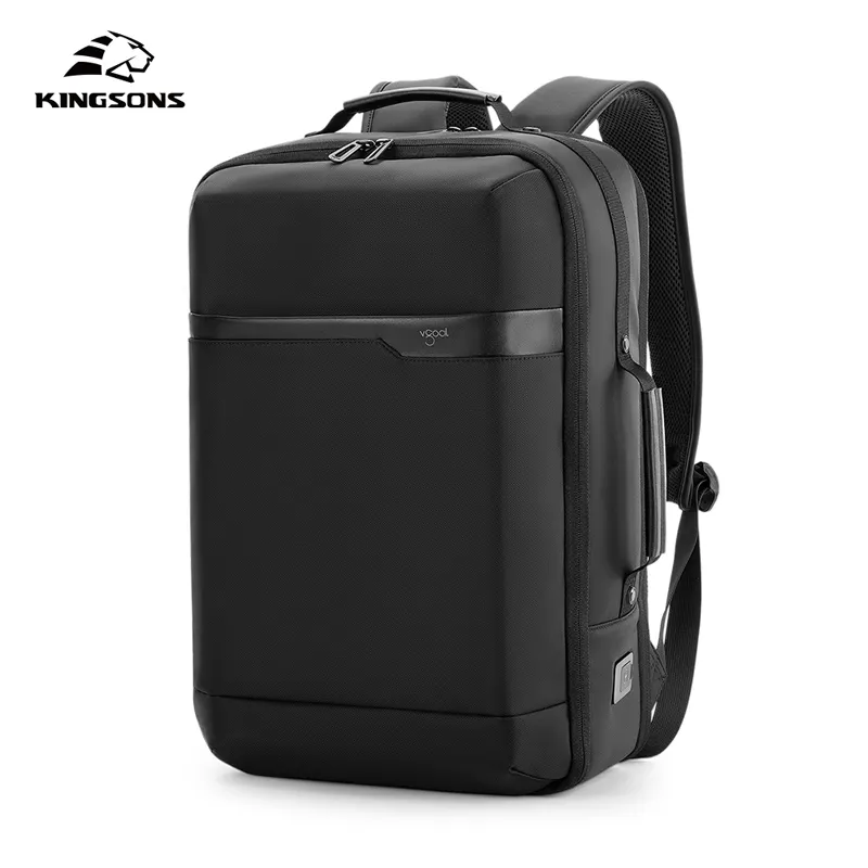Kingsons business mochilas bagpack waterproof men's backpack bag backbag back pack laptop usb bag for man smart backpack