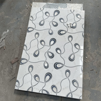 Mosaïque en marbre découpée au jet d'eau, incrustation de nacre, motif goutte d'eau, mosaïque de pierre de luxe pour salle de bain et crédence de cuisine
