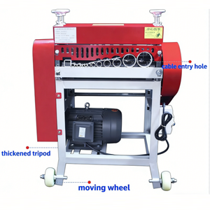 Machine semi-automatique de coupe et de dénudage de câbles pour fils de cuivre lourds - Product Image 2