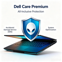 Service de garantie prolongée pour ordinateur portable Dell ProSupport NBD sur site, Dell Care Plus Premium, transférable, couverture contre les dommages accidentels ADS