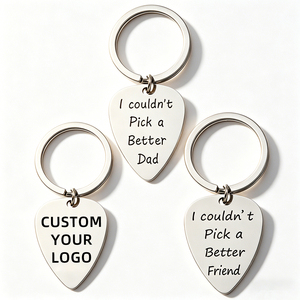 Portachiavi in Metallo a Forma di <span class=keywords><strong>Plettro</strong></span> per Chitarra Personalizzato, con Motivo Personalizzabile, Ciondolo Divertente, Portachiavi in Smalto Duro o Morbido - Product Image 3