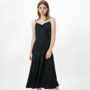 Mini abito di raso alla moda Open Back vestito da sera Sexy solido cinturino manica a-line vita naturale Design personalizzato per <span class=keywords><strong>le</strong></span> <span class=keywords><strong>donne</strong></span> - Product Image 2