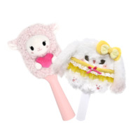 Peigne en peluche personnalisé, mignon mouton en peluche, couverture souple, protection chaude, accessoires de peigne en peluche