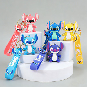 <span class=keywords><strong>Llavero</strong></span> de dibujos animados 3D de <span class=keywords><strong>Lilo</strong></span> <span class=keywords><strong>y</strong></span> <span class=keywords><strong>Stitch</strong></span> al por mayor <span class=keywords><strong>y</strong></span> al detalle - Colgante de goma personalizable de anime, suministro de fábrica para regalos - Product Image 2
