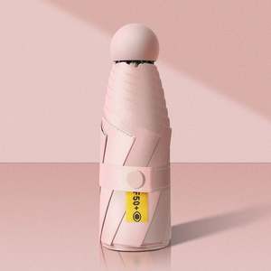 Parapluie compact personnalisé, automatique, soleil/pluie, protection UV UPF50+, matériau nylon, impression UV, commandes en gros - Product Image 2