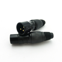 Adaptateur mâle canon connecteur en alliage de zinc plaqué or broches en cuivre prise Audio prise 3 broches XLR prises de microphone