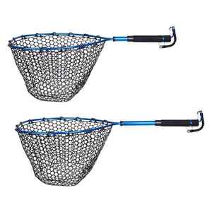 पैमर 79 सेमी पोर्टेबल टेलीस्कोपिक फ्लाई मछली लैंडिंग नेट क्लिप रस्सी सिलिकॉन एल्यूमीनियम मिश्र धातु फिशिंग लैंडिंग नेट - Product Image 4