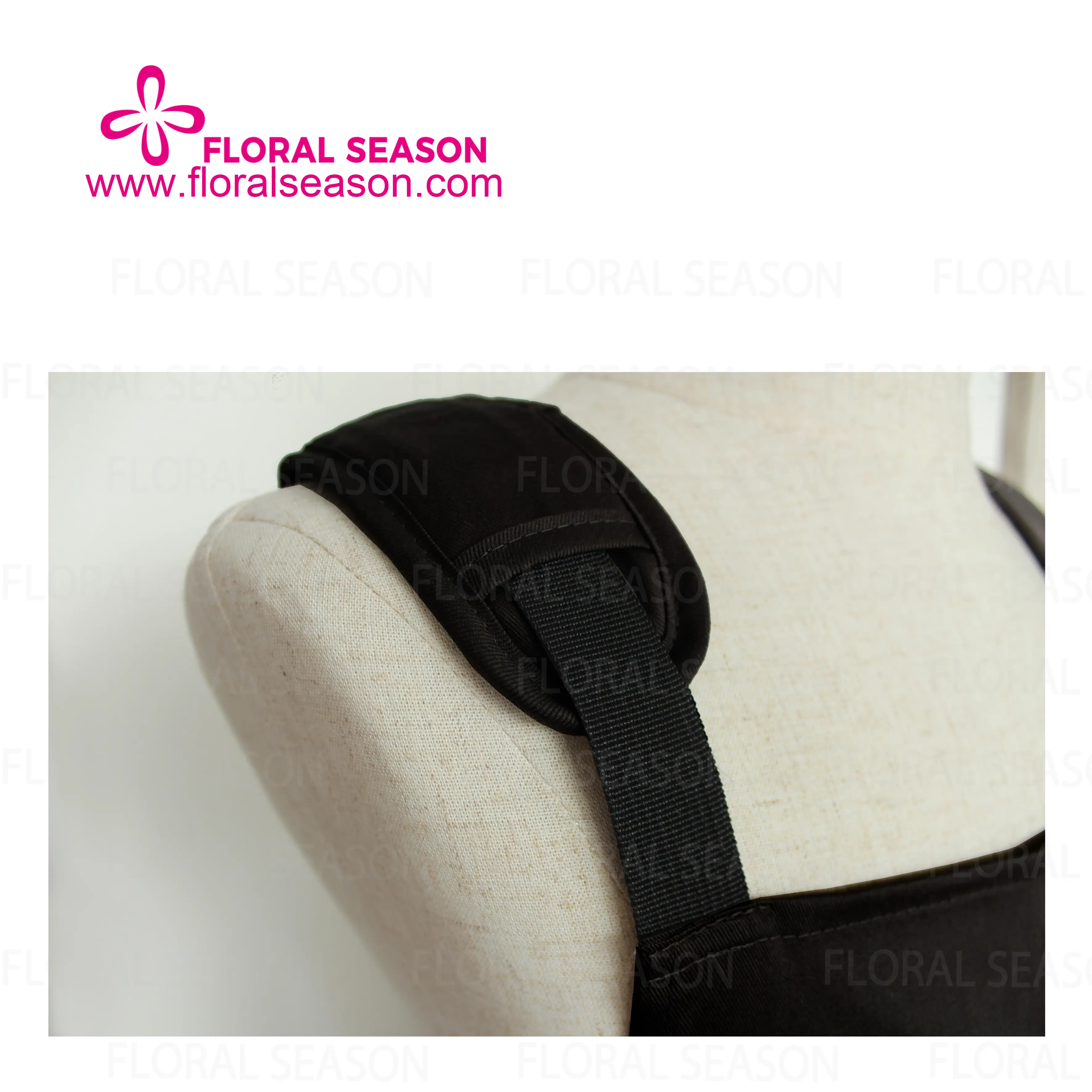 Floral black delantal de cocina indoor and outdoor 100%cotton shoulder relaxed barista aprons