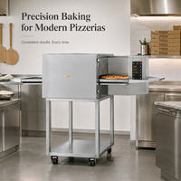 Four à pizza à convection 12 pouces, machine de cuisson électrique à circulation d'air chaud, économe en énergie, brunissement uniforme, certifié CE pour boulangerie