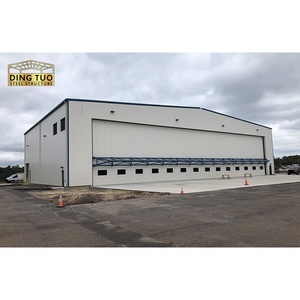 Bảo trì thấp hangar Kết Cấu Thép Kho gia cầm trang trại mô-đun giá rẻ máy bay đúc sẵn kim loại nhà để xe ánh sáng tòa nhà - Product Image 6