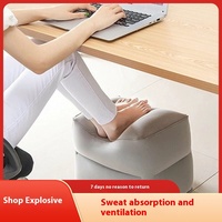 Repose-pieds de voiture à coussin d'air gonflable à trois couches populaires pour les voyages, les hôtels et les avions