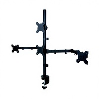Support de moniteur de bureau réglable et pivotant DMP MDM004T pour écrans LCD LED quad de 13 à 24 pouces, support de tablette, moule privé en stock