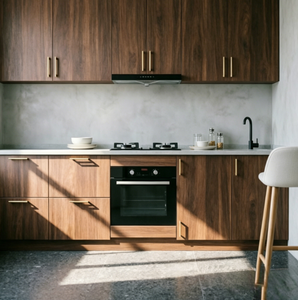 Meubles de <span class=keywords><strong>cuisine</strong></span> modulaires sur mesure de luxe européens en bois intégré avec <span class=keywords><strong>four</strong></span> et micro-ondes encastrés - Product Image 2