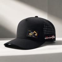 Gorra de Béisbol de Malla de 5 Paneles con Corte Láser y Logotipo Personalizado, de Secado Rápido, para Hombre y Mujer, de Alta Calidad y Ligera, para Correr