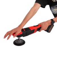 Machine de polissage de tampon de voiture sans brosse portative sans fil automatique 18V 4Ah Machine de polissage directe de batterie au Lithium