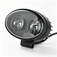 Nouvelle lampe de signalisation de sécurité à double LED rouge et bleue de 5,5 pouces, IP67, 12-110V, pour chariot élévateur, faisceau de ligne, zone de danger, limite de zone virtuelle