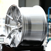 Jantes forgées concaves personnalisées VS-5RS, finition argent brossé, légères, pour voitures de course Corvette C6 C8 Z06 Corvette C7 Stingray Z51 ZR1