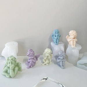 Une variété de petits anges moule en silicone ailes <span class=keywords><strong>ange</strong></span> bougie aromathérapie moule en plâtre moule de décoration européen - Product Image 2