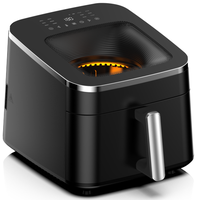 Four à air chaud numérique multifonction en acier inoxydable de 12 L grande capacité avec fonction de mise hors tension automatique et revêtement antiadhésif