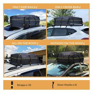 Sac de toit de voiture en PVC de grande capacité personnalisé, porte-bagages de toit personnalisé, sac de toit imperméable, sac de transport portable - Product Image 3