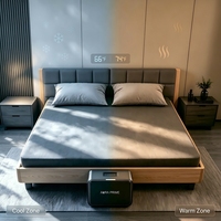 Surmatelas AuraPrime à double zone de refroidissement et de chauffage, système intelligent de circulation d'eau pour le contrôle de la température du lit, idéal pour les personnes ayant chaud la nuit