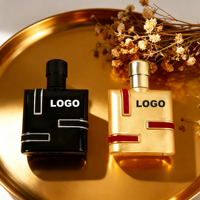 Parfum pour homme Luxe Noir et Or, Eau de Toilette, longue tenue, grande capacité, parfum boisé pour les affaires et les rendez-vous