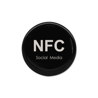 ملصق تاتش NFC قابل للبرمجة عنوان URL 13.56Mhz 216 ملصقات وسائل تواصل اجتماعي ملصق إيبوكسي NFC
