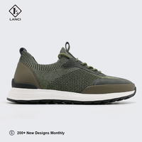 Fabricants de baskets personnalisées LANCI, chaussures en tricot respirantes pour hommes, baskets en tricot pour hommes conçues par des designers ODM, baskets personnalisées avec logo