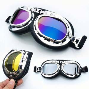 Wholesale Retro Unisex Windproof Motorcycle Goggle <b>Glasses</b> <b>Motorbike</b> Pilot Steampunk Goggles Sunglasses - Product Image 1