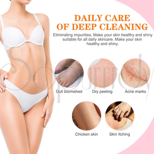 Esponja de Baño con Logotipo Personalizado, Esponja Exfoliante Orgánica, Guante de Lufa Largo, Cepillo de Baño, Esponja Exfoliante Corporal para Ducha - Product Image 4