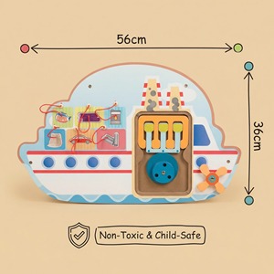 Giocattolo Educativo in Legno a Forma di Nave Cargo - Apprendimento STEM per Bambini dai 2 ai 13 Anni, Unisex, Sicuro, Non Tossico, Salvaspazio, Commercio Internazionale - Product Image 2