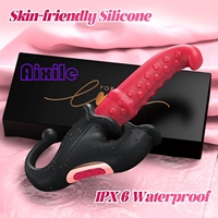 Vibrateur G-Spot 4-en-1 avec 10 modes de vibration, de poussée et de léchage, vibromasseur lapin pour clitoris, tétons et anus