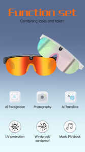 Lunettes de soleil sportives sans fil G5 en gros, type ouvert, avec traduction IA, réponse aux appels et lecture de musique, <span class=keywords><strong>casque</strong></span> <span class=keywords><strong>audio</strong></span> intelligent - Product Image 5