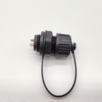Connecteur circulaire étanche IP68 M12-4 broches mâle-femelle avec câble PVC pour éclairage LED