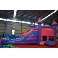 Château gonflable avec toboggan Nevanti pour enfants, usage commercial, vente en gros