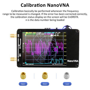 Analizador de red vectorial de antena <span class=keywords><strong>NanoVNA</strong></span>-H versión mejorada para módulos de controlador de potencia de frecuencias MF HF VHF y UHF incluidos - Product Image 5