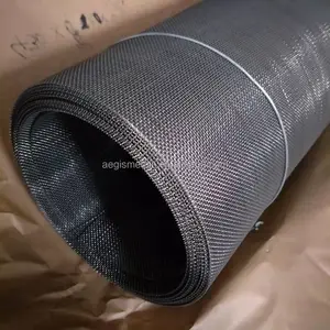 80 Mesh Ni 200 Metal Wire Woven Net Fabric Mesh Roll Electromagnetic Shielding Filter Nickel Mesh