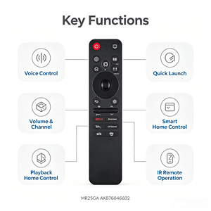 Télécommande vocale de remplacement MR25GA AKB76046602 pour téléviseurs intelligents <span class=keywords><strong>LG</strong></span> 2025 IR OLED G5 C5 B5, <span class=keywords><strong>QNED</strong></span> 92A 85A 80A, série UA77 - Product Image 5