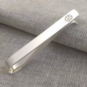 Logo personalizzato <span class=keywords><strong>925</strong></span> in <span class=keywords><strong>argento</strong></span> sterling inciso <span class=keywords><strong>gemelli</strong></span> da uomo <span class=keywords><strong>gemelli</strong></span> personalizzati <span class=keywords><strong>gemelli</strong></span> da uomo in bianco da uomo e Set di Clip da cravatta - Product Image 3