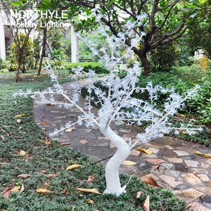 White Acrylic <strong>Led</strong> Landscape Cherry <strong>Tree</strong> for Wedding Decoration Party Lights Outdoor <strong>LED</strong> Motif Lights Luminous Lamp Customized - Product Image 4