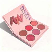 Maßgefertigte Rosa Luxus-Lidschattenpalette Verpackungsbox Stabile Karton-Kosmetikbox mit Spiegel und Magnetverschluss
