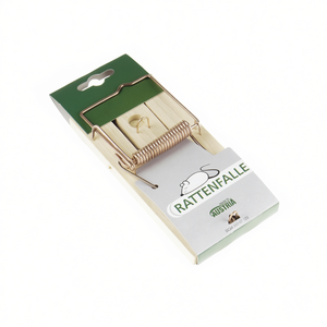 Trampa para ratas con mecanismo de resorte de madera para control de plagas, fabricada en Austria - Product Image 2