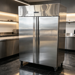 Réfrigérateur commercial en acier inoxydable certifié Amérique du Nord 110 V 60 Hz 1000 L à 2 portes avec vitrine réfrigérée R290 Hr- 54slcm 1. Nord - Product Image 2