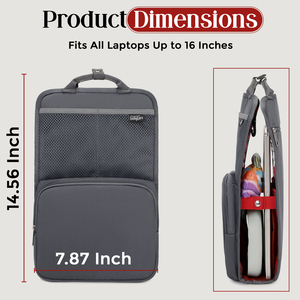 Backpack Organizer Insert | Everyday Organization System <b>12</b>-Pocket Polyester Waterproof Insulated Compartment Laptop/<b>Tablet</b> - Product Image 5