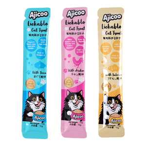 Snack que kem kiểu Nhật cao cấp Ajicoo, vị kem mềm, dễ liếm, dùng để huấn luyện mèo, dạng nhão, cung cấp từ nhà máy, số lượng đặt hàng tối thiểu thấp. - Product Image 3